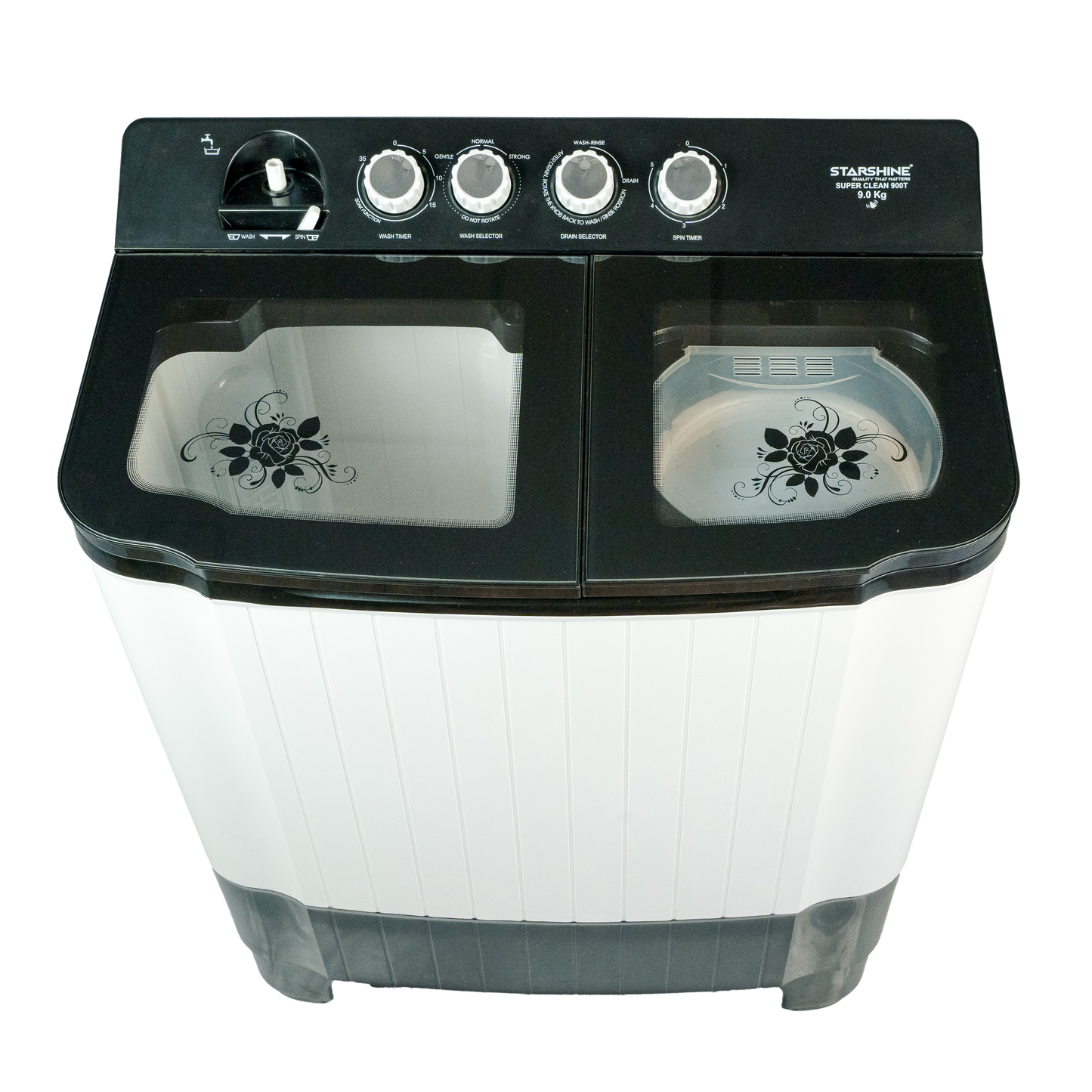 Starshine 9 Kg Semi-Automatic Top Loading Washing Machine