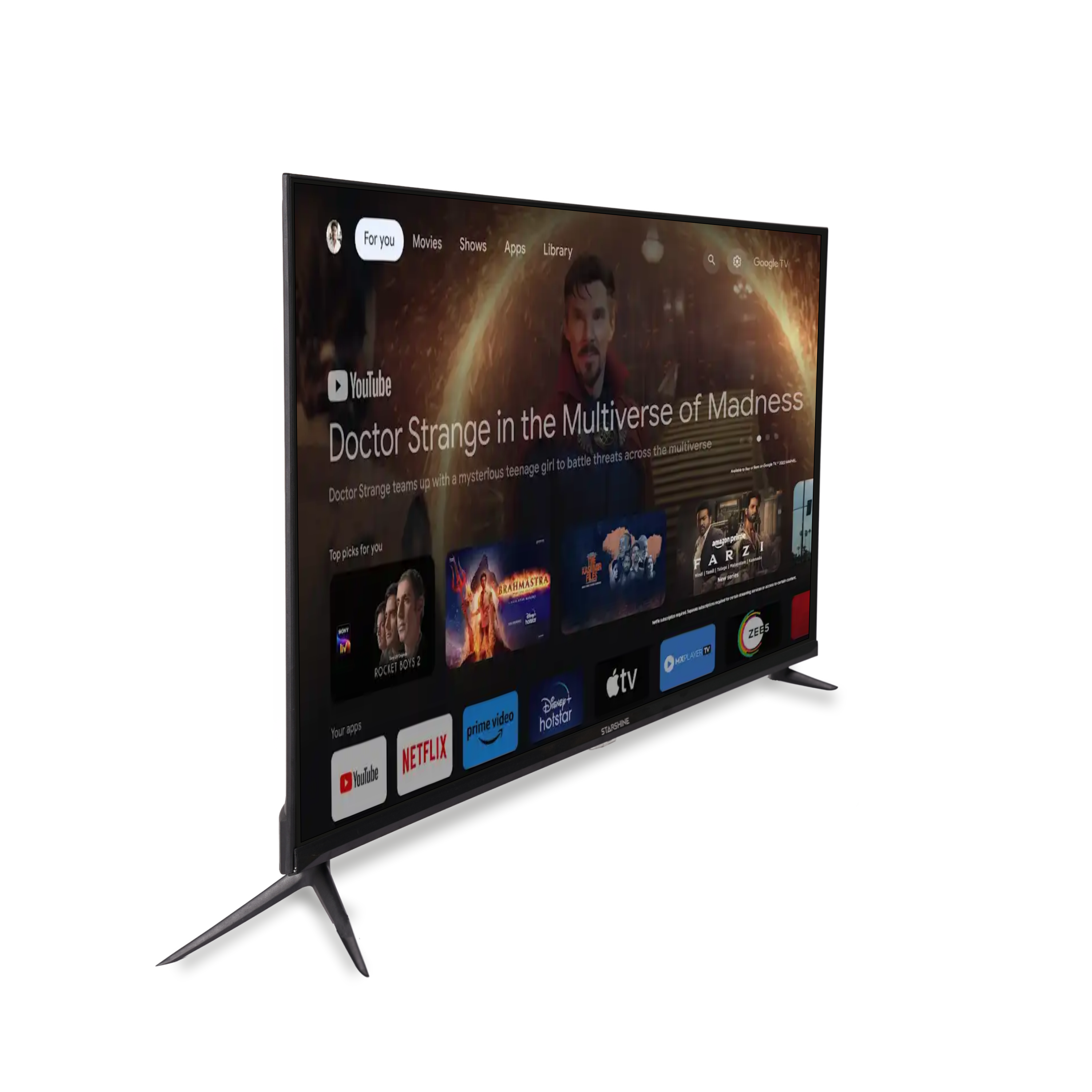 Starshine 127 cm (50 Inches) SMART LED TV | ATPL-5800 (Black) 3 Years Warranty