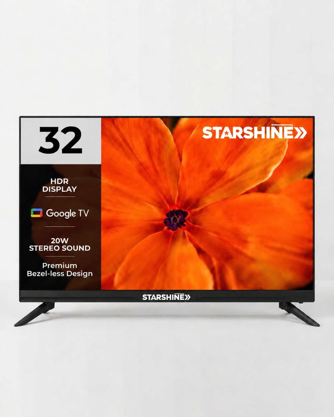 Starshine 80 cm (32 Inches) GOOGLE LED TV ATPL-3400 (Black) 3 Years Warranty