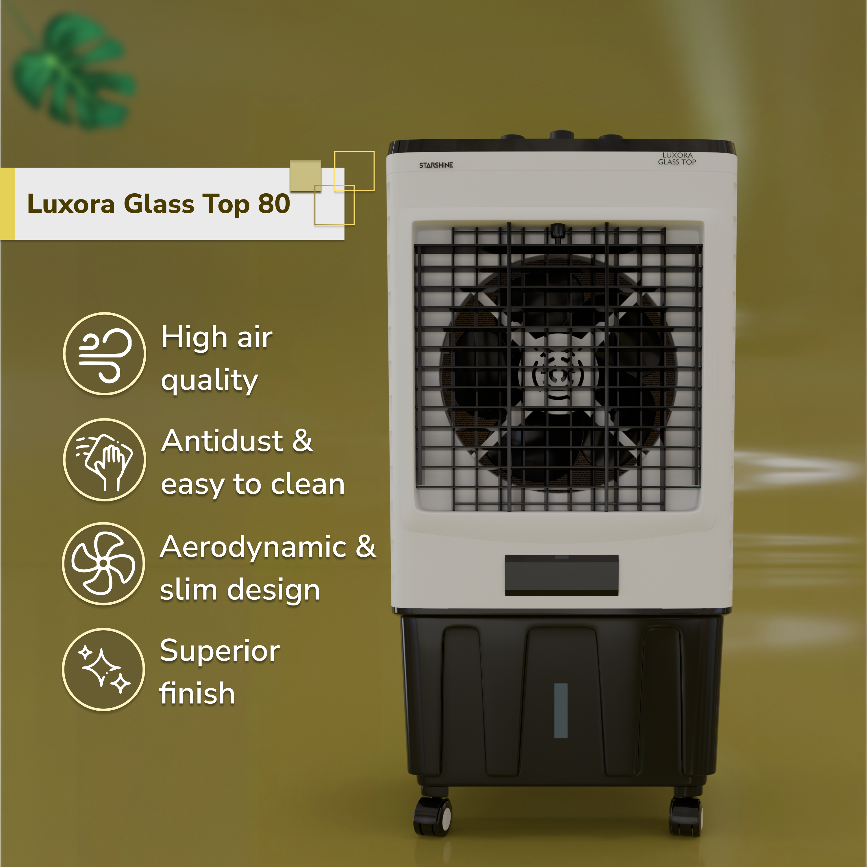 Luxora Glass Top 80 Liters