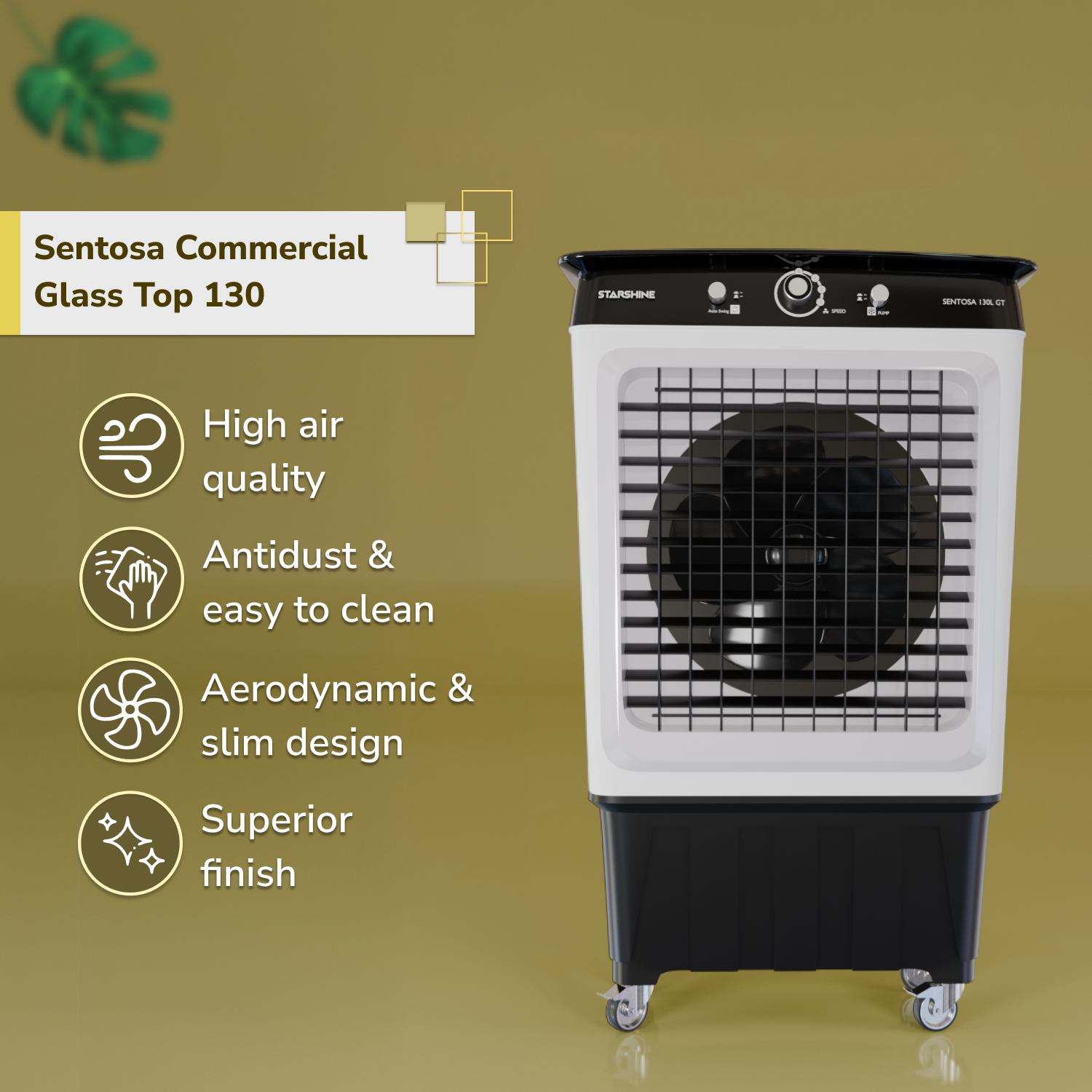 Sentosa Commercial  Glass Top 130 Liters