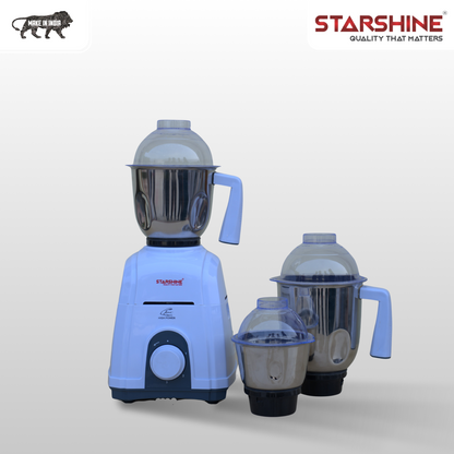 Starshine Thunder 1150W Mixer Grinder, 3 Jars (White)